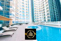 Two bedrooms and a living room for sale in oasis Towers, Ajman
