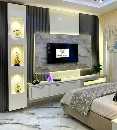 Luxury Multi-Texture Media Wall