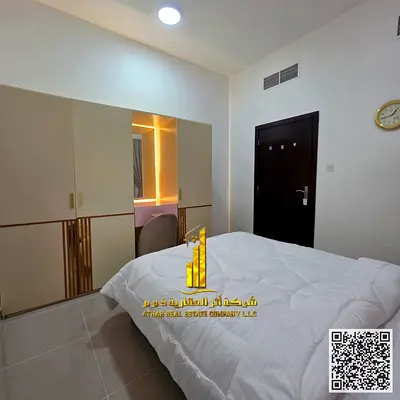 للإيجار الشهري غرفه وصالة فاخرة  مفروشه بفرش فاخر ومرتب _ مطبخ مجهز بجميع الأدوات الأساسي _   شاملة الفواتير والانترنت _ بعجمان _ كورنيش عجمان