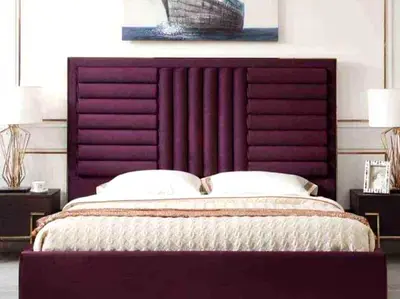 King Bed For Sale With Strong Base And Luxury Fabric