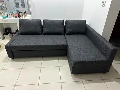 Grey L-Shape Sofa Bed Stylish design