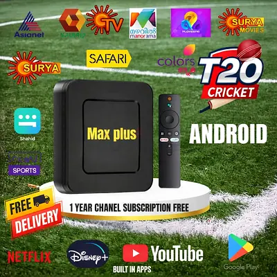 TV Box with worldwide TV channels and OTT  one year subscription