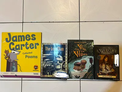 James Carter: Collected Poems, The Iron Man, The wind in the willows, The spider wick Chronicles
