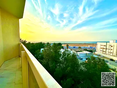 For monthly rent: Two luxurious bedrooms and a living room, furnished with high-end and well-maintained furniture, in Ajman, Ajman Corniche.