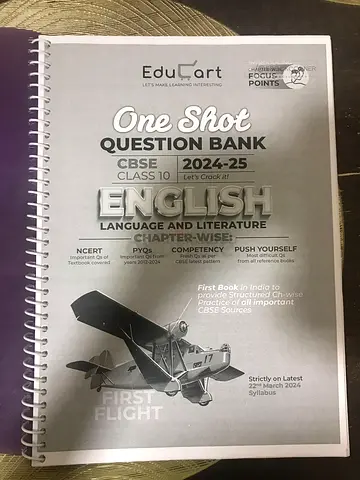 Educart CBSE Class 10 English Language  Literature One Shot Question Bank