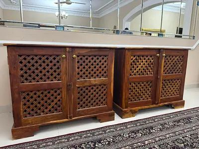 Marina Home Solid Wood Storage Cabinets