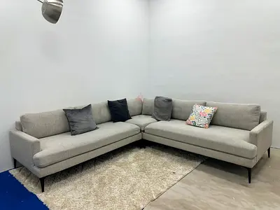 Looks great condition west elm corner sofa