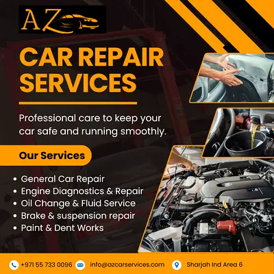 Professional Car Repair Services in Sharjah | Fast  Reliable