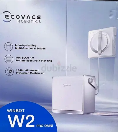 Brand New Ecovacs WINBOT W2 Pro Omni Window Cleaner – Robotic Vacuum, Smart  Efficient