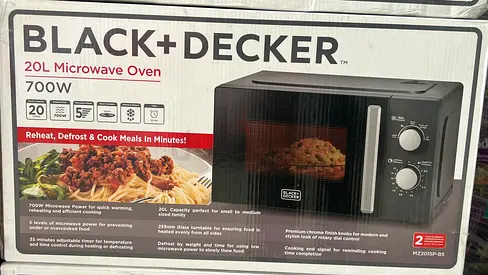 Black+Decker 20L Microwave Oven - 700W
