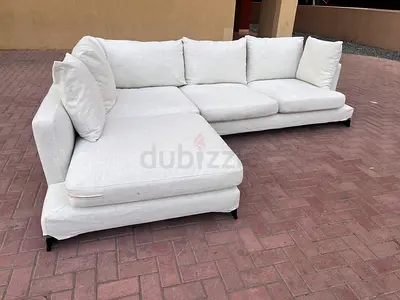 Crategbarrel Corner Sofa Original Sofa Beige Excellent condition