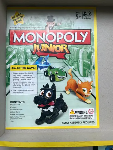 Monopoly Junior Board Game (Price Negotiable)