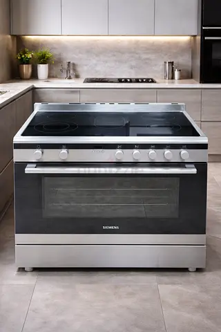 Siemens brand full electric ceramic cooking range 5 hobs oven fan stove 90x60