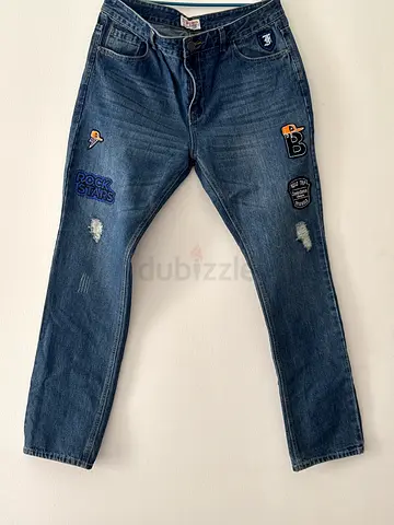 BRAND NEW RB men’s Stylish Denim Jeans with Patches size 40(30)