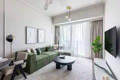 Upgraded Furnished 1BR | Marina &amp; Sea View | Spacious Unit
