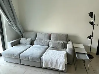 IKEA Esklstuna L Shape Sofa Bed Gray Excellent condition