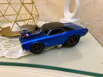 Die-Cast Blue Muscle Car Model
