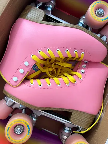 Pink Quadro Roller Skates
