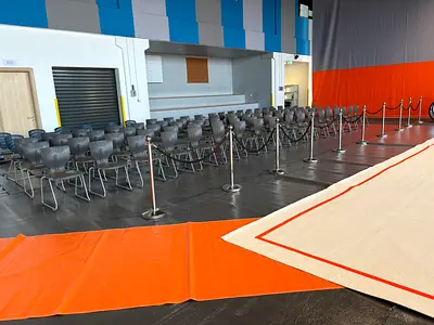 Carpet flooring, exhibition flooring