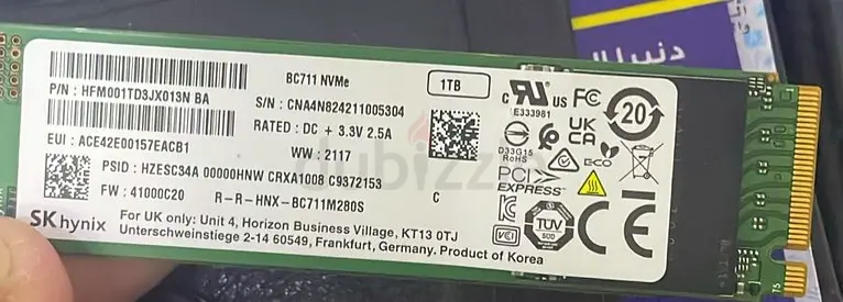SK Hynix 1TB NVMe SSD