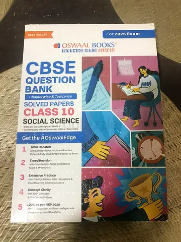 Oswaal CBSE Social Science Question Bank for Class 10