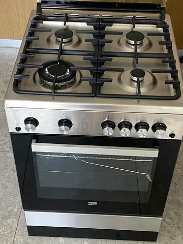Beko 4 Burner Gas Cooker Gas Oven FSGT61121DXL: Freestanding Cooker (Gas, 60 cm) FREE DELIVERY+WARRA