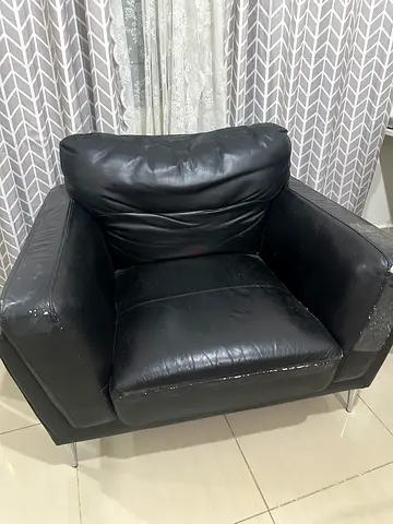 Black Leather Armchair