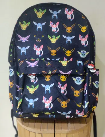 2021 Pokemon Pikachu Characters All Over Print AOP Black Backpack Bag Out of Print Unused