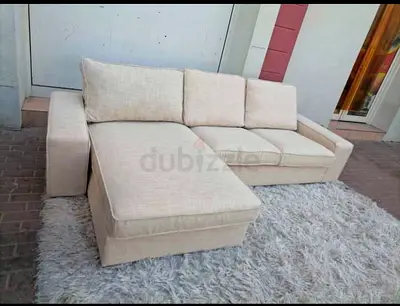 IKEA Kivik L Shape Sofa Beige Good condition