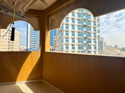 Furnished Studio for Rent – Ajman Corniche Balcony with nice view