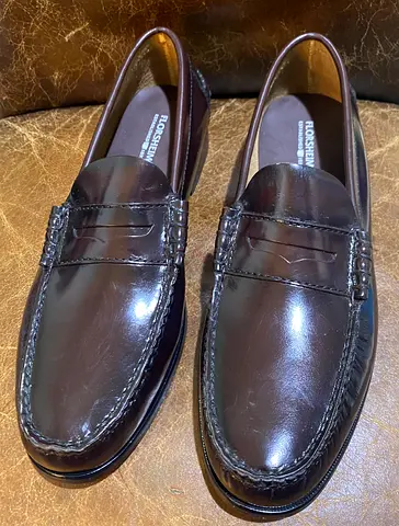 Florsheim Mens Berkley Penny Loafers - Burgundy