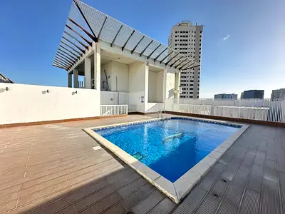 Very big 3bhk with free parking with maintenance free gym pool only family building near to border 64k only