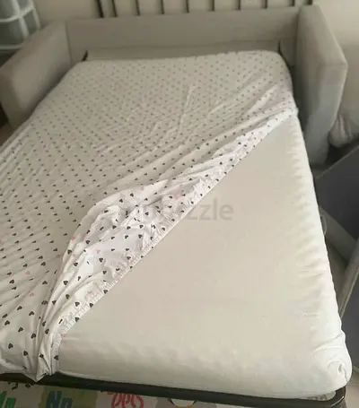 Vimle gunnared beige pull out sofa bed and mattress