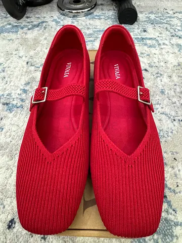 Vivaia Margot Mary-Jane Ruby Red