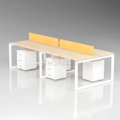 4 Seater Office Workstation With Drawers in UAE