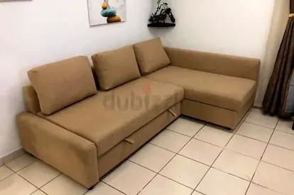 Stylish L-shaped Sofa in Beige
