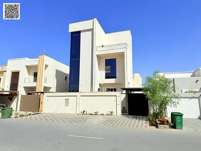 Modern villa for sale with a luxurious European design and full stone finishing in Al Zahya, Ajman