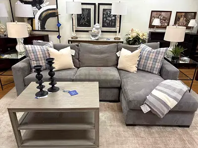 Selling Premium quality Cratebarrel Axis Feather filled L shape sectional sofa in great condition