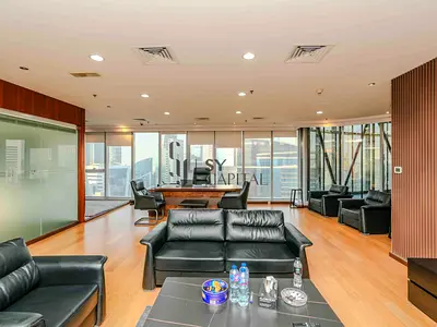 Furnished Half-Floor Office | Burj Khalifa View