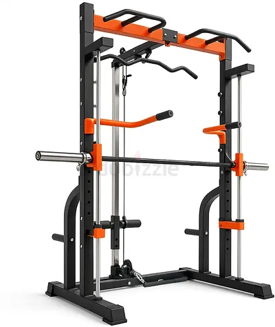 Smith Machine with Cable Pulley Station