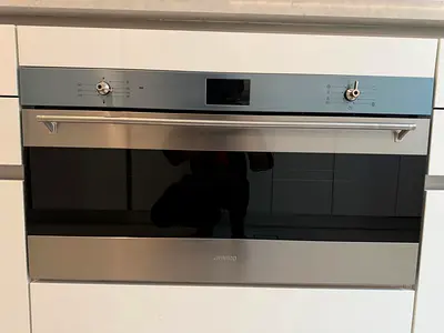 Smeg Built-in Top 5 Eyes Electric Ceramic hob SE395ETDL  Smeg Sfr9300X Classica Multifunction Oven