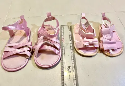 Baby Girl Pink Sandals (2 pairs)