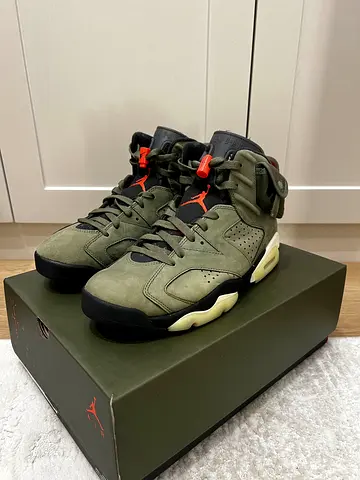 Air Jordan 6 Retro x Travis Scott Olive — US 9 — Used