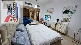 hot deal studio for sale ajman one tower with parking