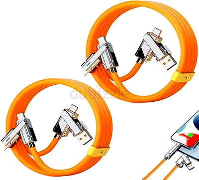 Flexible Dual-Connector Charging Cable