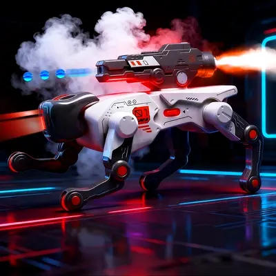 Remote Control Robotic Dog with Blaster