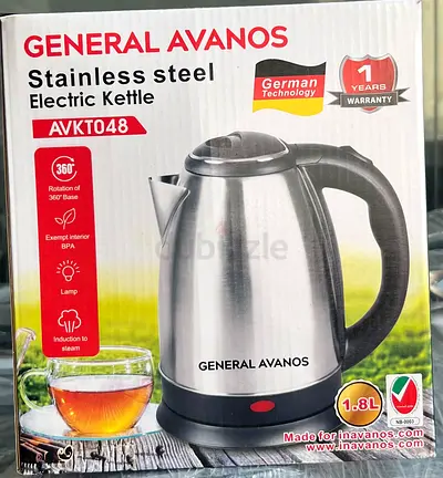 General Avanos Electric Kettle - Stainless Steel, 1.8L