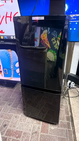 Fridge Mitsubishi bottom freezer black colour