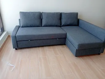 Comfortable Grey Sectional Sofa with Storage