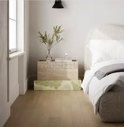 Minimalist Rectangular Stone Bar Table